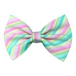 Pet Bow Tie - Sparkly Candy Stripes