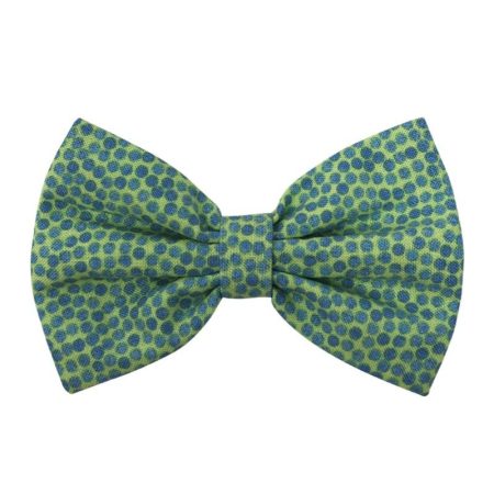 Pet Bow Tie - Seafoam Dots